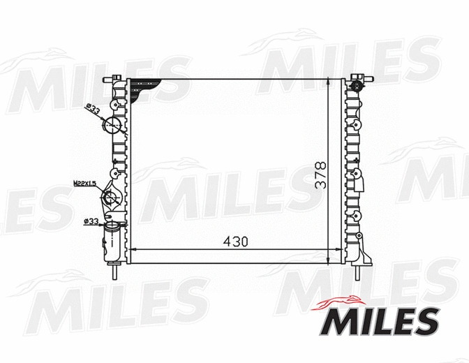 Radiator, engine cooling (ACRM006)