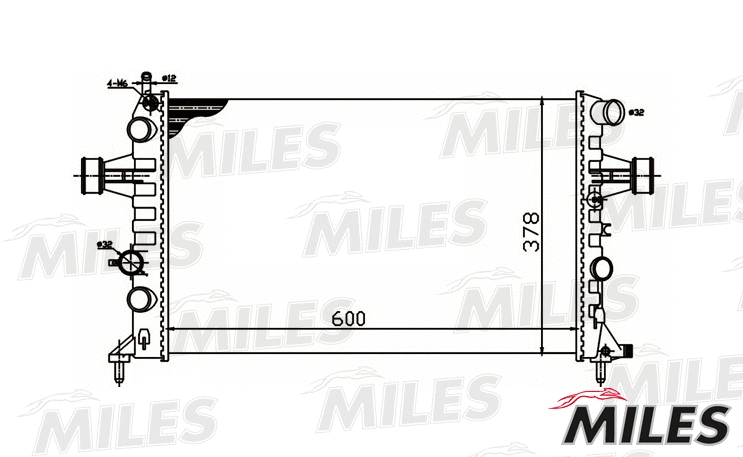 Radiator, engine cooling (ACRM080)