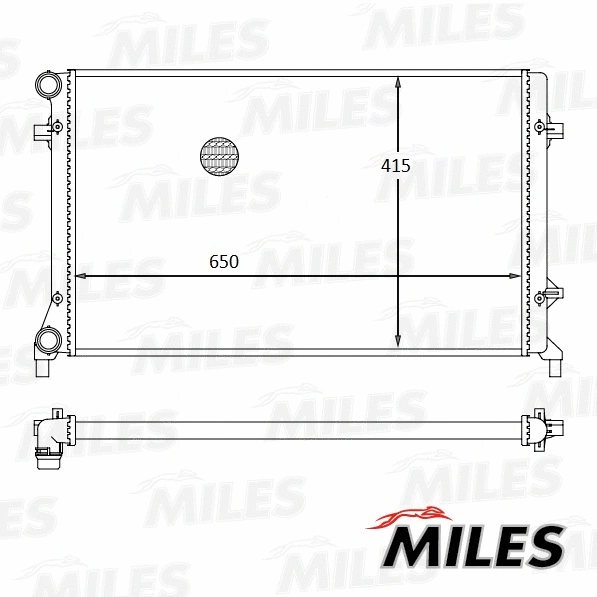 Radiator, engine cooling (ACRM088)