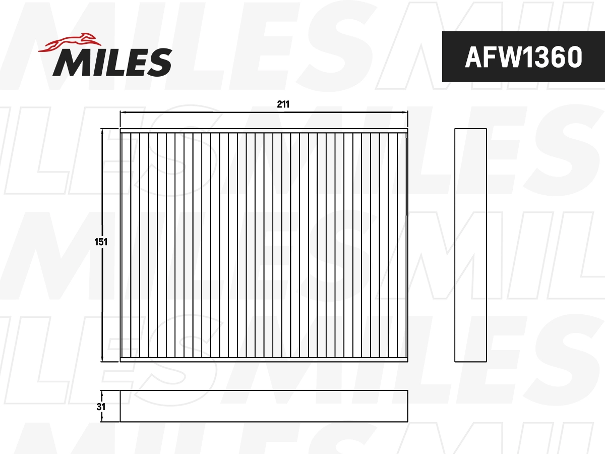 Filter, cabin air (AFW1360)