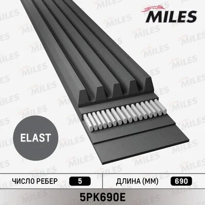 V-Ribbed Belt (5PK690E)