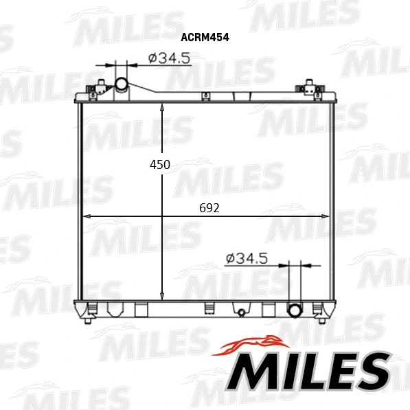 Radiator, engine cooling (ACRM454)