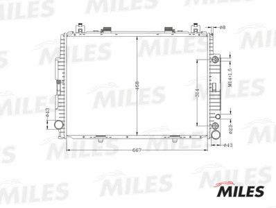 Radiator, engine cooling (ACRB345)