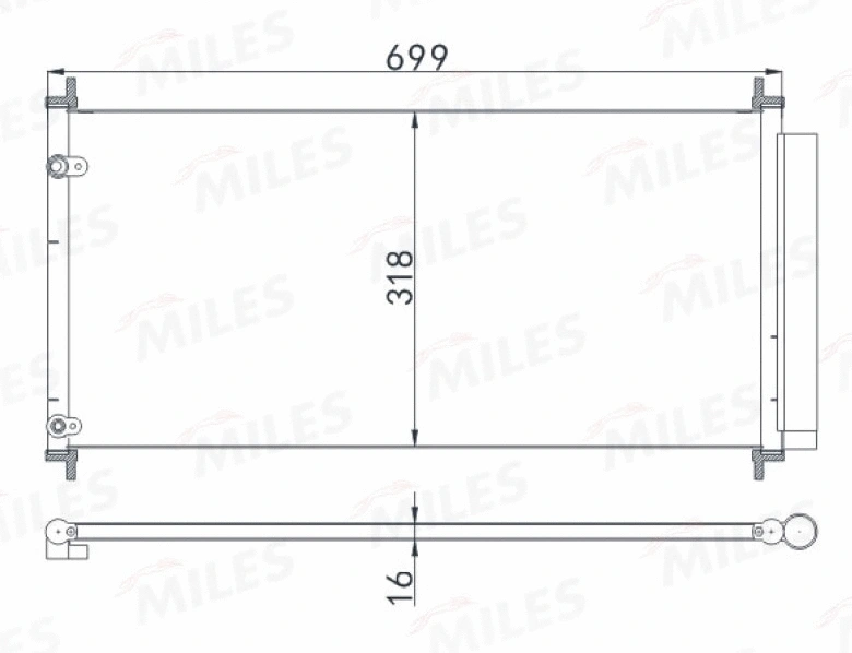 Condenser, air conditioning (ACCB097)