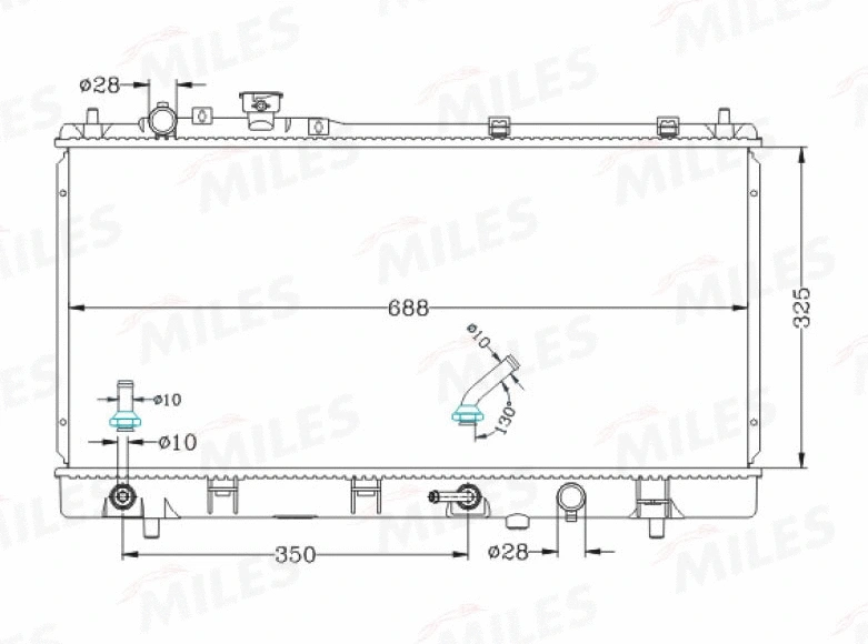 Radiator, engine cooling (ACRB254)