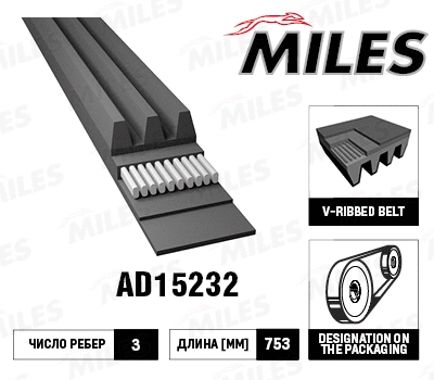 V-Ribbed Belt (AD15232)