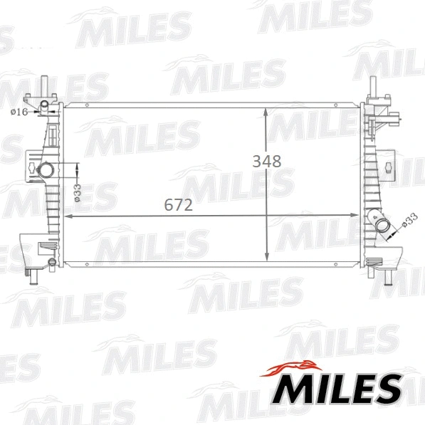 Radiator, engine cooling (ACRB131)