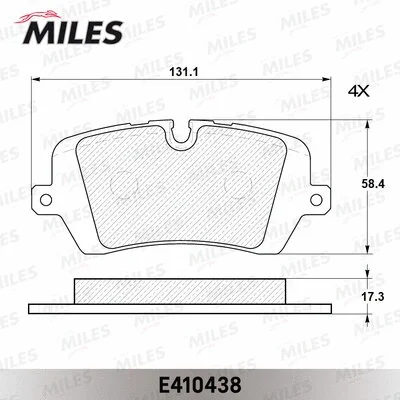 Brake Pad Set, disc brake (E410438)