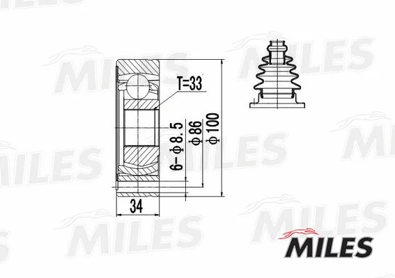 Joint Kit, drive shaft (GA11005)