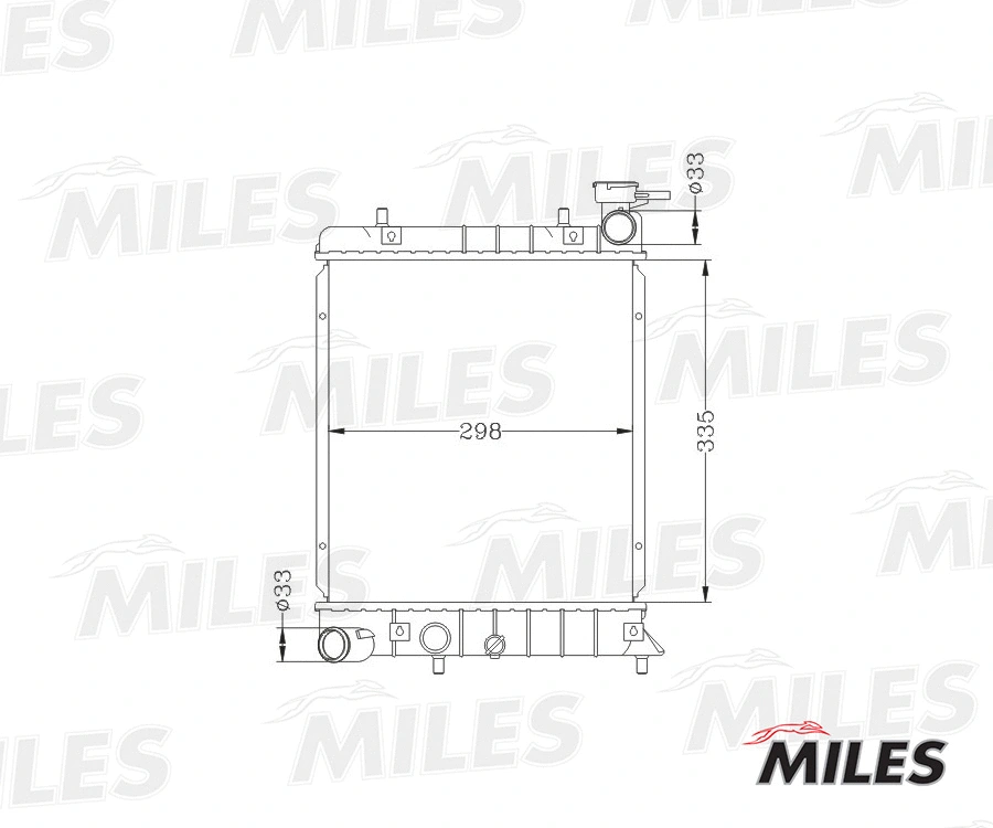Radiator, engine cooling