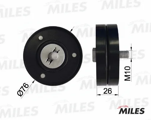 Deflection/Guide Pulley, V-ribbed belt (AG03120)