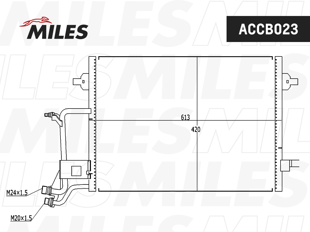 Condenser, air conditioning (ACCB023)
