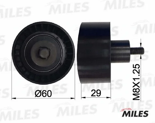 Deflection/Guide Pulley, timing belt (AG02030)