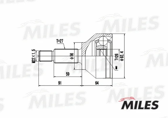 Joint Kit, drive shaft (GA20120)