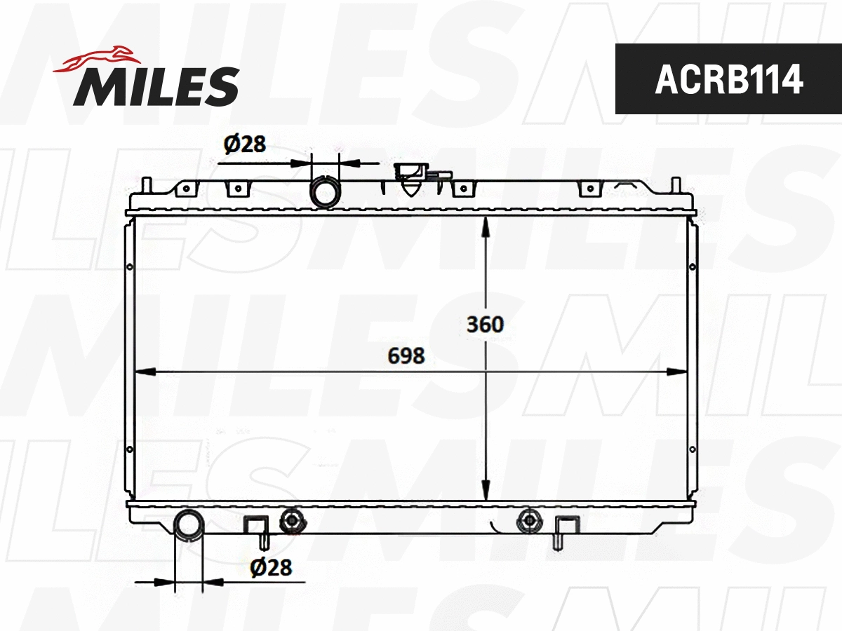 Radiator, engine cooling (ACRB114)