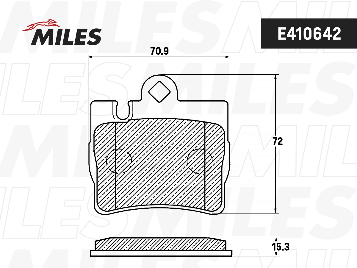 Brake Pad Set, disc brake (E410642)