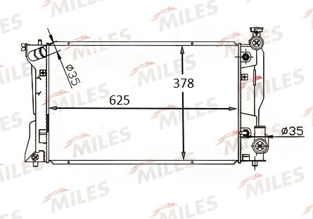 Radiator, engine cooling (ACRB191)