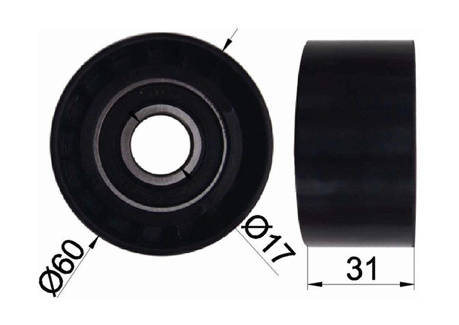 Tensioner Lever, V-ribbed belt