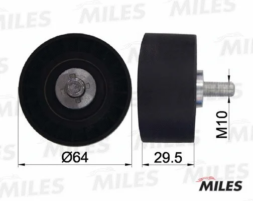 Deflection/Guide Pulley, timing belt (AG02002)