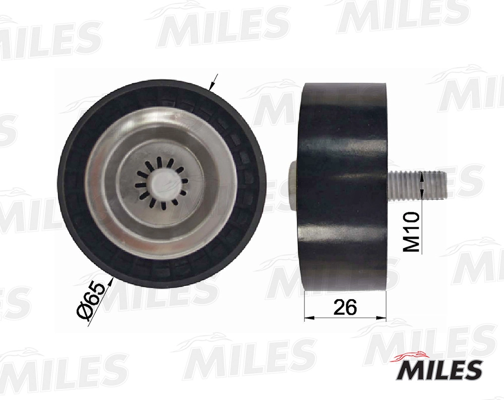 Deflection/Guide Pulley, V-ribbed belt