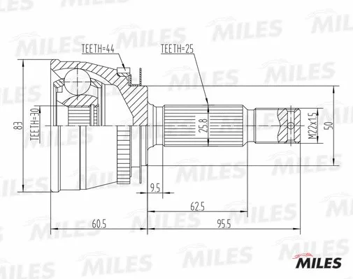 Joint Kit, drive shaft (GA20572)