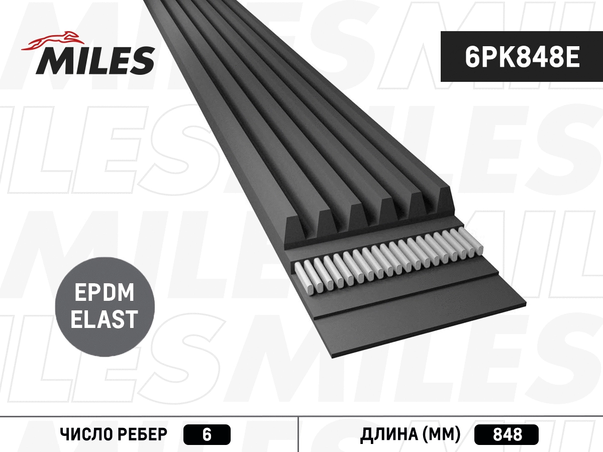 V-Ribbed Belt (6PK848E)