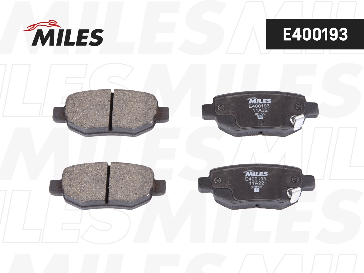 Brake Pad Set, disc brake (E400193)