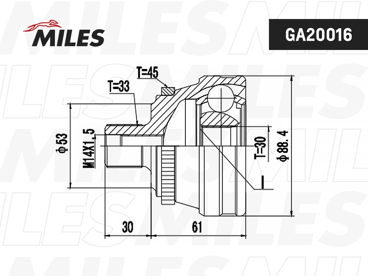 Joint Kit, drive shaft (GA20016)