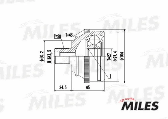 Joint Kit, drive shaft (GA20529)