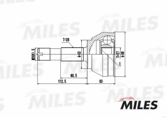 Joint Kit, drive shaft (GA20622)
