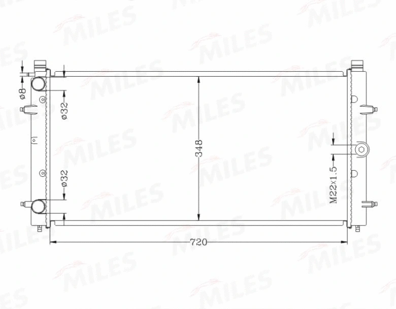Radiator, engine cooling (ACRB153)