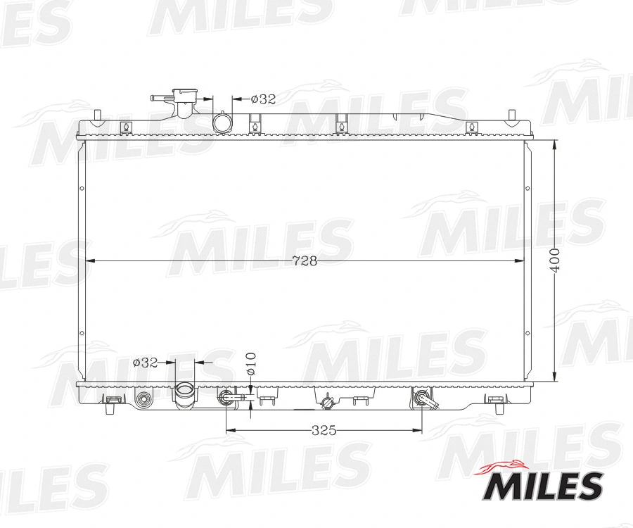 Radiator, engine cooling (ACRB225)