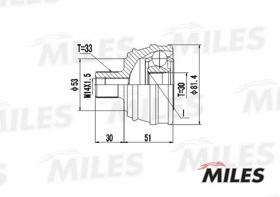 Joint Kit, drive shaft (GA20012)