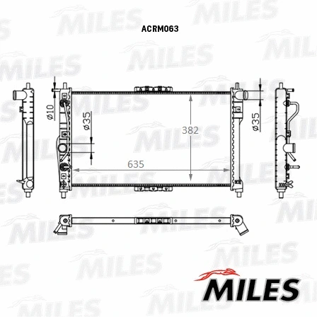 Radiator, engine cooling