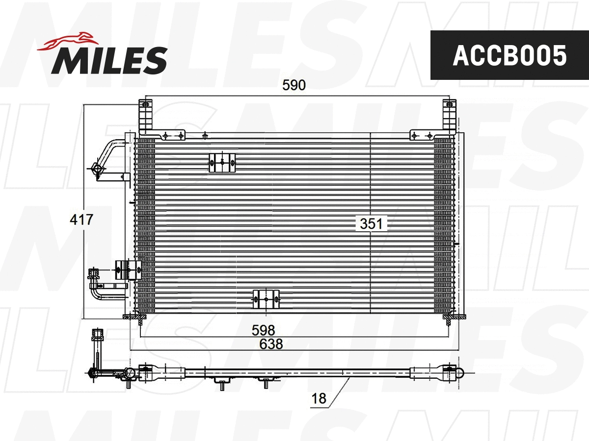 Condenser, air conditioning (ACCB005)