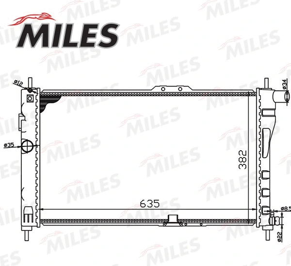Radiator, engine cooling (ACRM000)