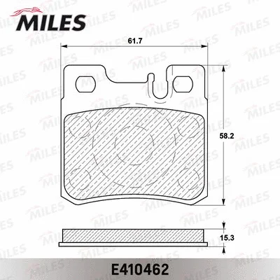 Brake Pad Set, disc brake (E410462)