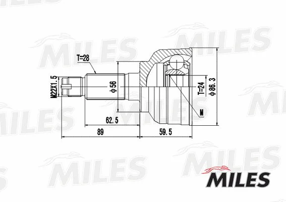 Joint Kit, drive shaft (GA20616)