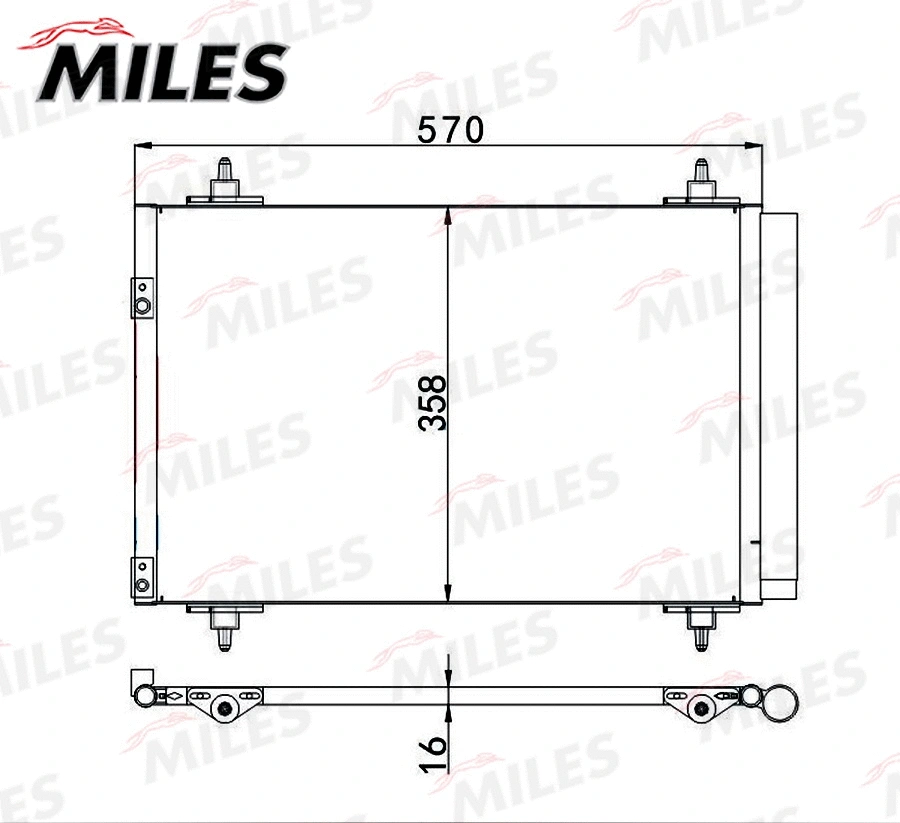 Condenser, air conditioning (ACCB038)