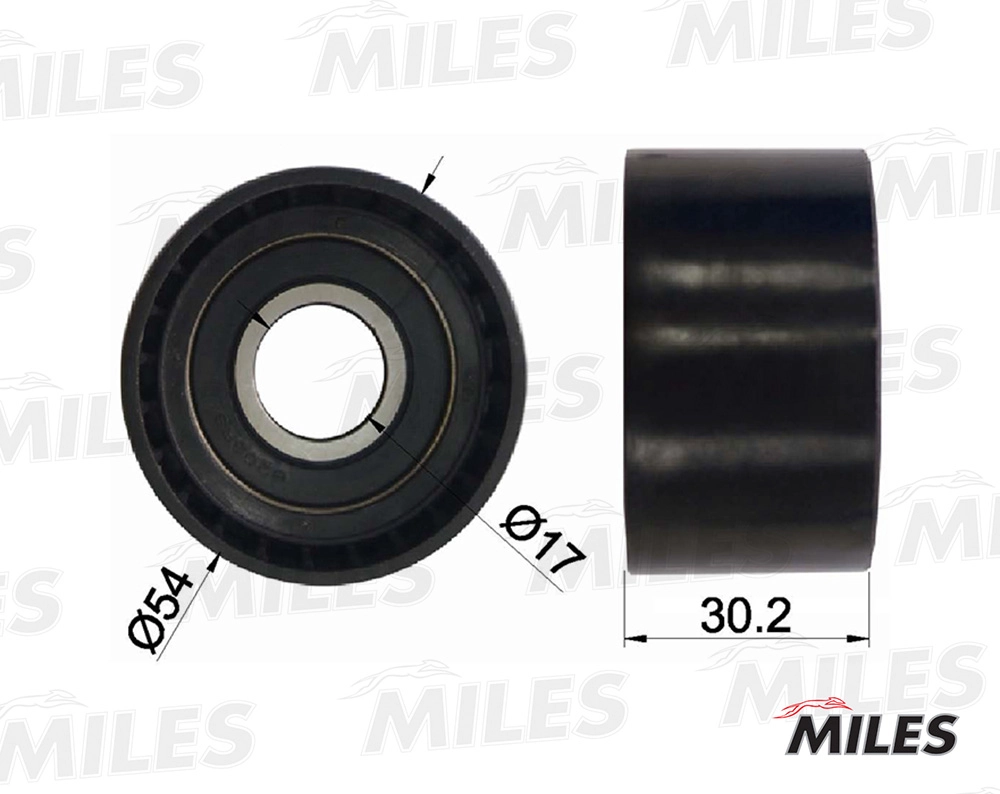 Deflection/Guide Pulley, V-ribbed belt