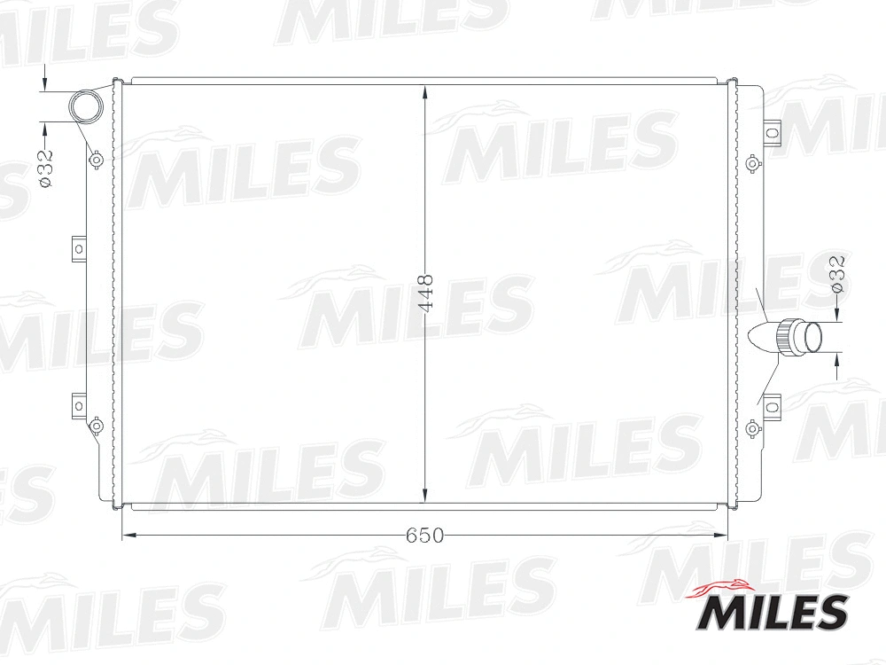 Radiator, engine cooling (ACRB124)
