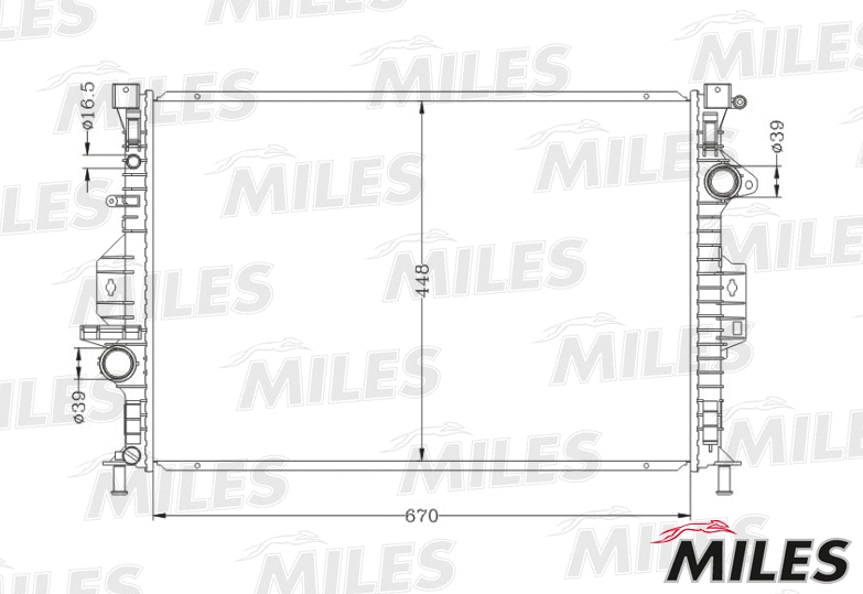 Radiator, engine cooling (ACRB081)