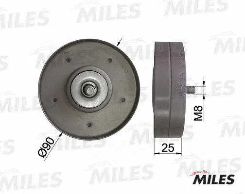 Deflection/Guide Pulley, V-ribbed belt (AG03118)