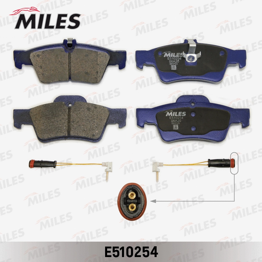 Brake Pad Set, disc brake (E510254)
