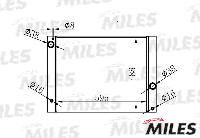 Radiator, engine cooling (ACRB229)