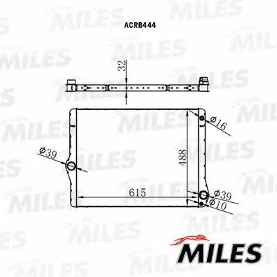 Radiator, engine cooling (ACRB444)