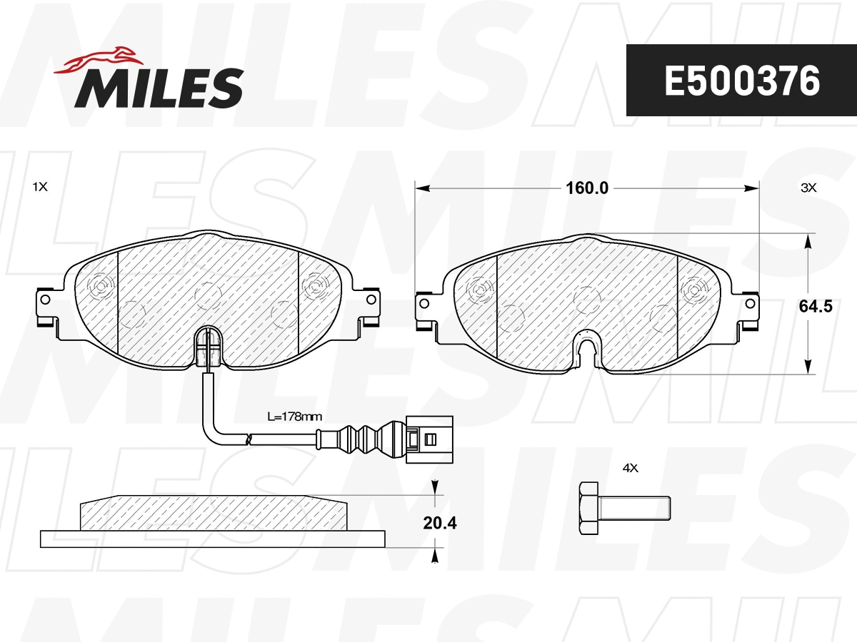 Brake Pad Set, disc brake