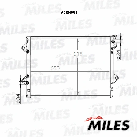 Radiator, engine cooling (ACRM052)