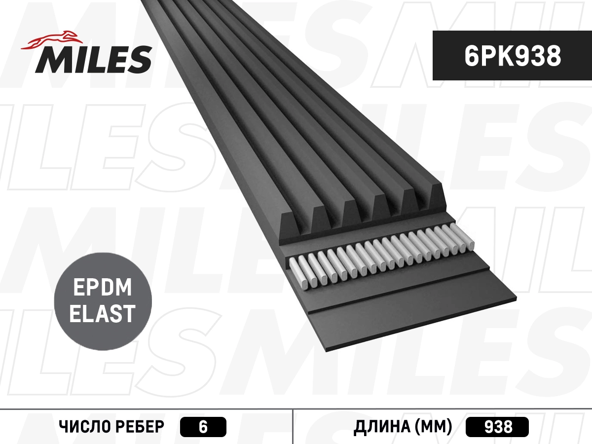 V-Ribbed Belt (6PK938)