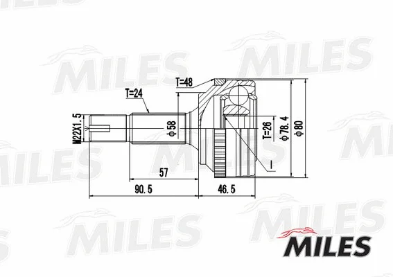 Joint Kit, drive shaft (GA20502)